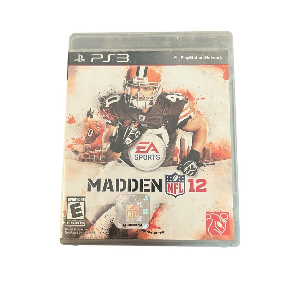 Madden 12 NFL Football 2012 Complete‎ w/ Case Manual Playstation 3 PS3